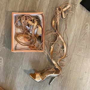 Public Desire Rose Gold Heels